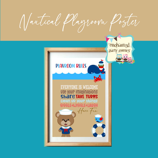 My Playroom Posters - Nautical Design