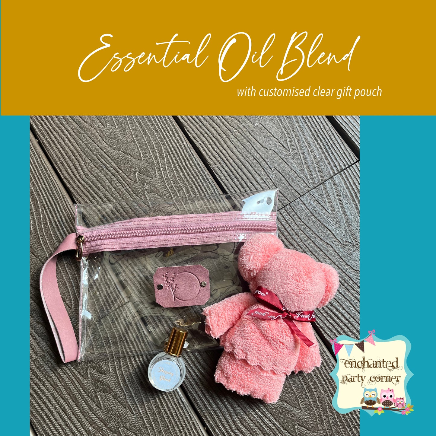 Essential Oil Blend Pack with Bear Towel