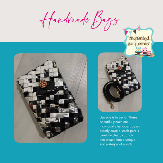 Handmade Sling Pouch (Black)